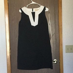 MICHAEL Michael Kors midi sleeveless cocktail dress black/white size 10